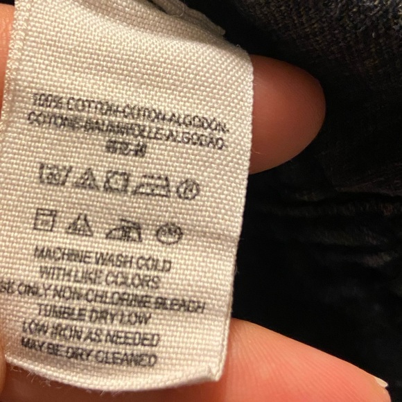 Free People distressed denim jean jacket with knit sleeves XS - Picture 9 of 10